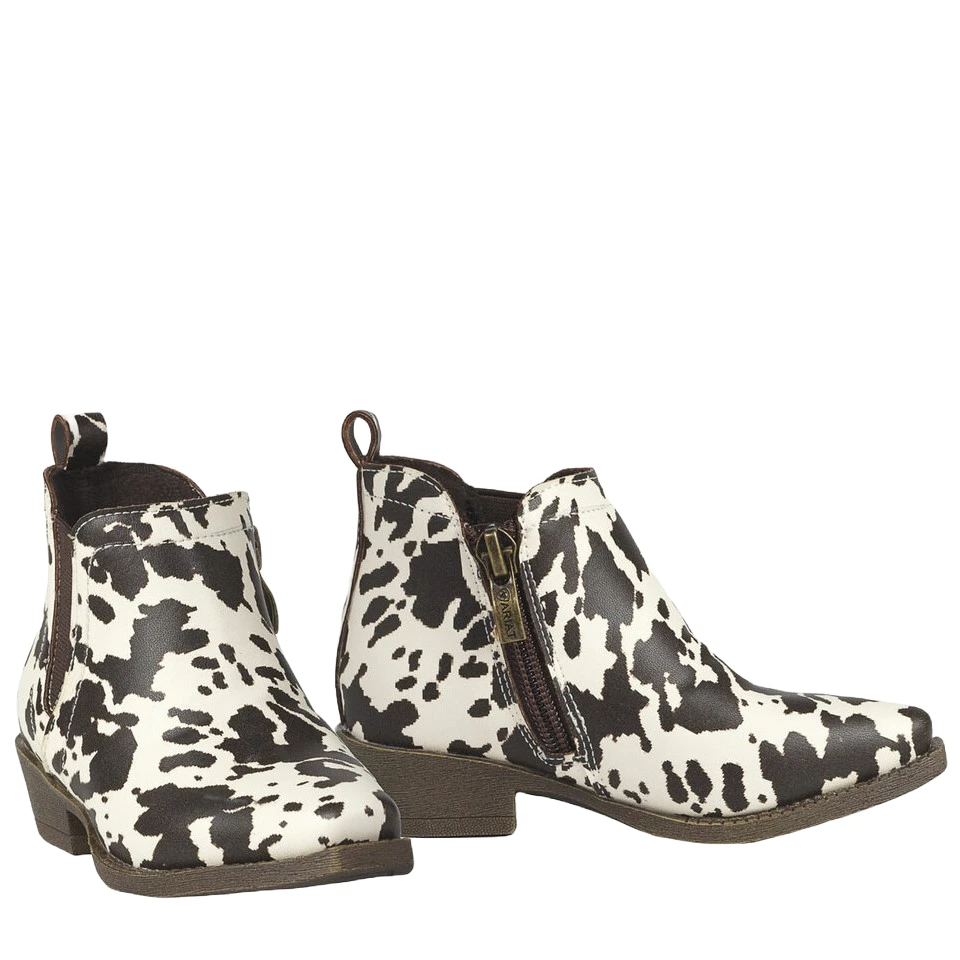 Ariat Toddler Dixon Fiona Cowhide Print Western Booties A441002262 1 Ariat Toddler Dixon Fiona Cowhide Print Western Booties A441002262