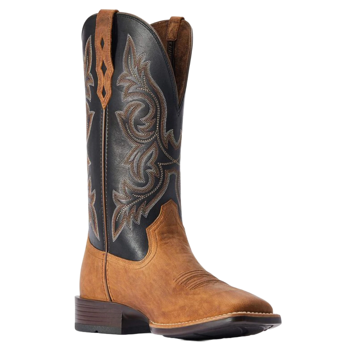 Ariat® Men's Drover Ultra Sorrel Crunch & Black Square Toe Boots 10042443 1 Ariat® Men's Drover Ultra Sorrel Crunch & Black Square Toe Boots 10042443