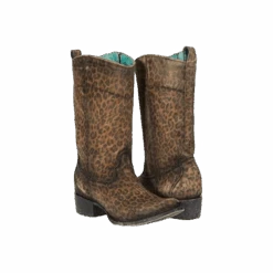 Corral Boots Corral Ladies Sand Cheetah Print With Zipper Round Toe Boots C3689
