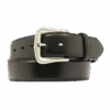 Nocona Men's Smooth Black Billet Leather Belt N2450401