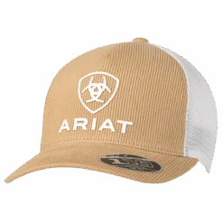 Ariat Mens Tan Corduroy Shield Logo Snapback Ball Cap A300013608