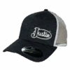 Justin® Men's Dark Grey Heather Logo Trucker Cap JCBC712-DARKGREY