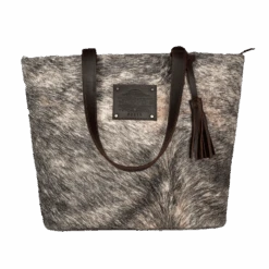 Corral Boots Corral Brown And White Cowhide Hair On Purse D1287