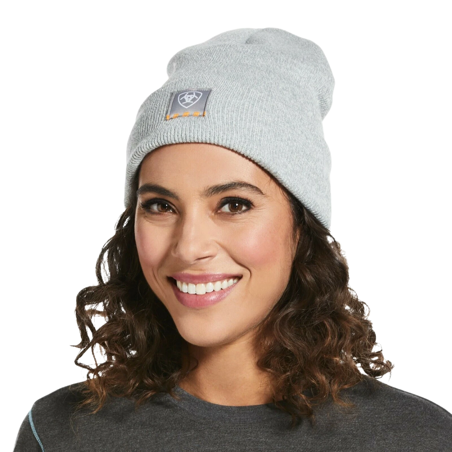 Ariat® Ladies Rebar™ Light Grey Insulated Watch Cap Beanie 10032878 1 Ariat® Ladies Rebar™ Light Grey Insulated Watch Cap Beanie 10032878