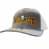 Wild West Logo Embroidered Charcoal Snapback Cap WW02-GRY