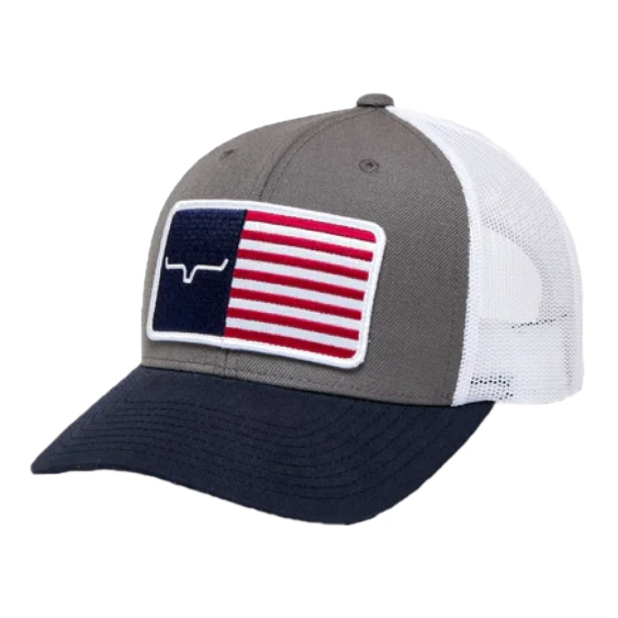 Kimes Ranch® Unisex American Trucker Charcoal Hat S22-012003 1 Kimes Ranch® Unisex American Trucker Charcoal Hat S22-012003