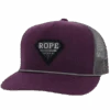 Hooey Ladies Rope Like A Girl Purple & Grey Snapback Hat 2149T-PLGY
