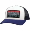 Hooey "Habitat" 5- Panel White & Navy Trucker Snapback Hat 6012T-WHNV