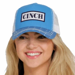 Cinch® Ladies Sky Blue Logo Patch Trucker Cap MHC7874029