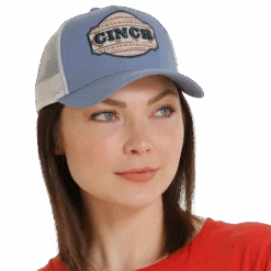 Cinch® Ladies Aztec Light Blue Trucker Cap MHC7874036