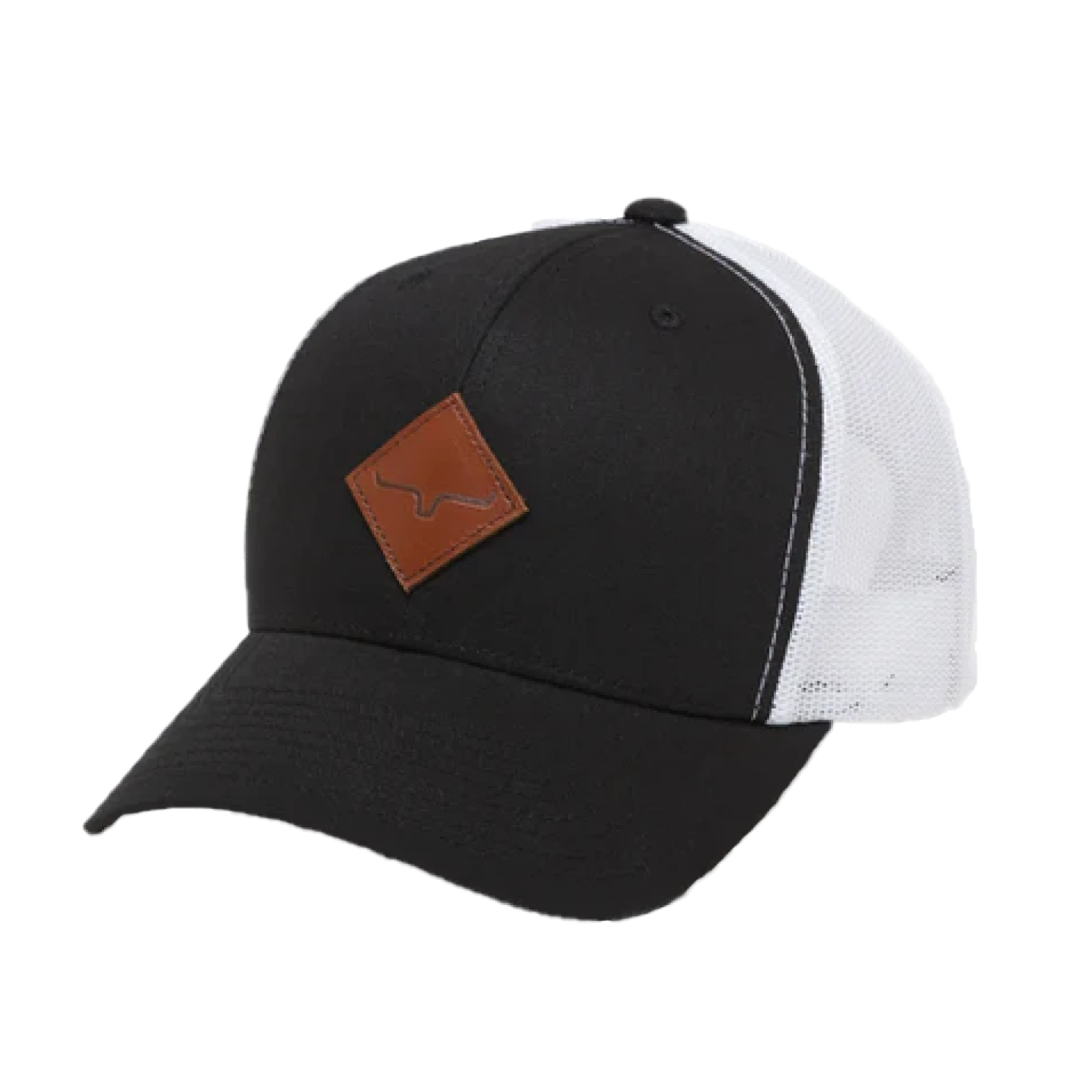 Kimes Ranch® Unisex Black Diamond Leather Logo Patch Cap DCAP-BLK 1 Kimes Ranch® Unisex Black Diamond Leather Logo Patch Cap DCAP-BLK