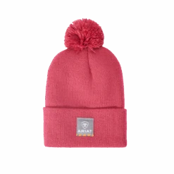 Ariat® Ladies Rebar Pom Hot Pink Beanie 10041432