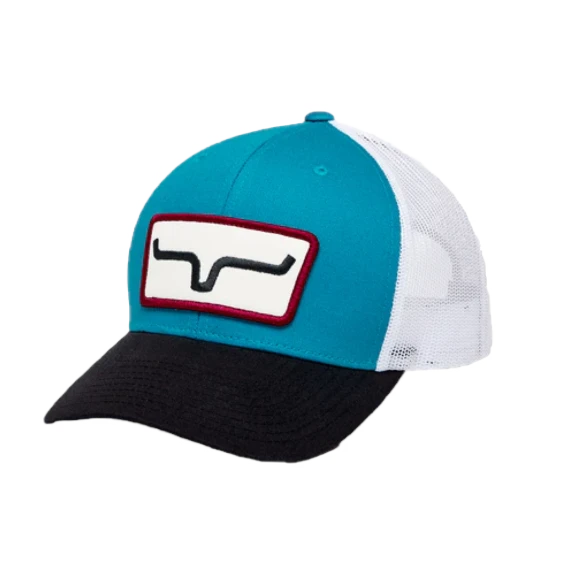 Kimes Ranch® Unisex The Cutter Trucker Teal Cap S22-0320 1 Kimes Ranch® Unisex The Cutter Trucker Teal Cap S22-0320