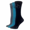 Wrangler® Ladies 3-Pair Rayon Horse Shoe Crew Socks 09427-7000-MED