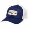 Kimes Ranch® Carbon Blue Rolling Trucker Cap ROLL-CB