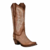 Circle G By Corral Ladies Embroidery & Studs Brown Boots L2041