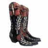Dan Post® Ladies Alyssia Distressed Floral Black Snip Toe Boots DP4350