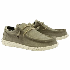 Hey Dude Men's Wally Stretch Beige Shoes 110380500