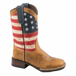 Roper® Children's Patriotism Square Toe Boots 09-018-0912-2567