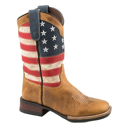 Roper® Children's Patriotism Square Toe Boots 09-018-0912-2567 1 Roper® Children's Patriotism Square Toe Boots 09-018-0912-2567