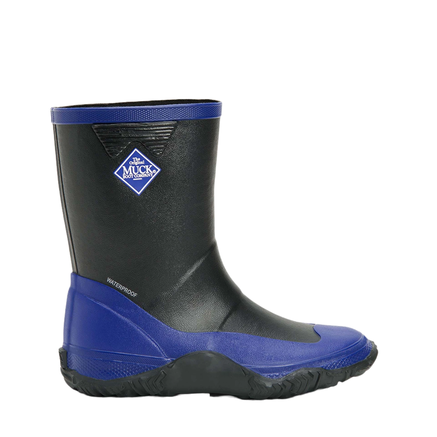 Muck Boot Company Muck Children's Forager Kids Black & Blue Rubber Boots FRK-002-BLK 1 Muck Boot Company Muck Children's Forager Kids Black & Blue Rubber Boots FRK-002-BLK