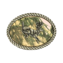 Nocona Youth Western Jumping Buck Camo Belt Buckle 37110