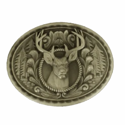 Nocona Mens SilverLarge Buck Belt Buckle 37992