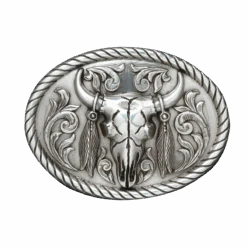 Nocona Mens Bull Skull Belt Buckle 37030