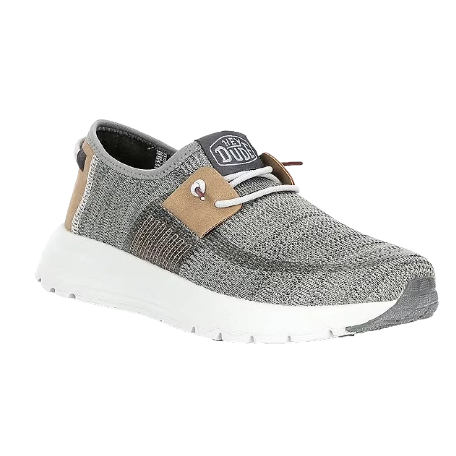 Hey Dude® Wally Men's Sirocco Grey Slip On Sneakerss 40140-1LJ 1 Hey Dude® Wally Men's Sirocco Grey Slip On Sneakerss 40140-1LJ