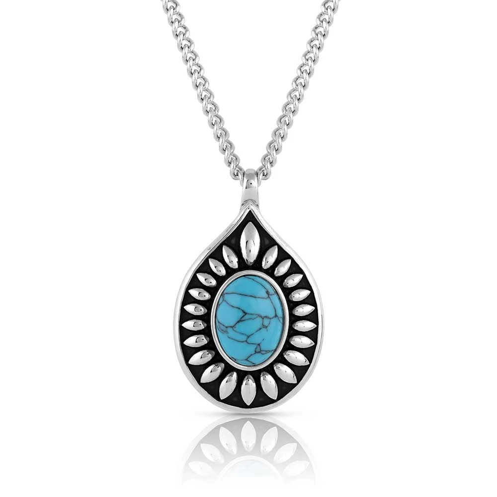 Montana Silversmiths® Intuition Turquoise Necklace NC5130 1 Montana Silversmiths® Intuition Turquoise Necklace NC5130