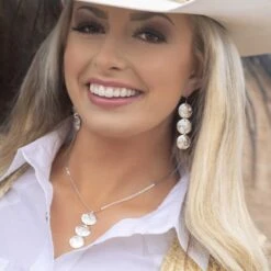 Montana Silversmiths® Hailey's Concho Necklace NC5387 -Western Cowboy Equipment Store NC5387 mod