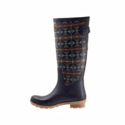 Pendleton® Ladies Diamond Peak Navy Tall Rubber Boots PW2264-410 -Western Cowboy Equipment Store PW2264 410c