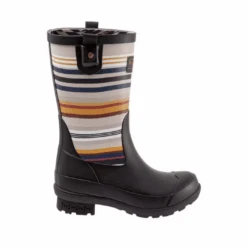 Pendleton® Ladies Bridger Stripe Black Mid Rain Boots PW2280-001 -Western Cowboy Equipment Store PW2280 001