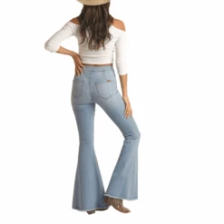 Rock & Roll Denim® Ladies Multi Dart Bargain Button Bell RRWD7PRZU8 -Western Cowboy Equipment Store RRWD7PRZU8 2