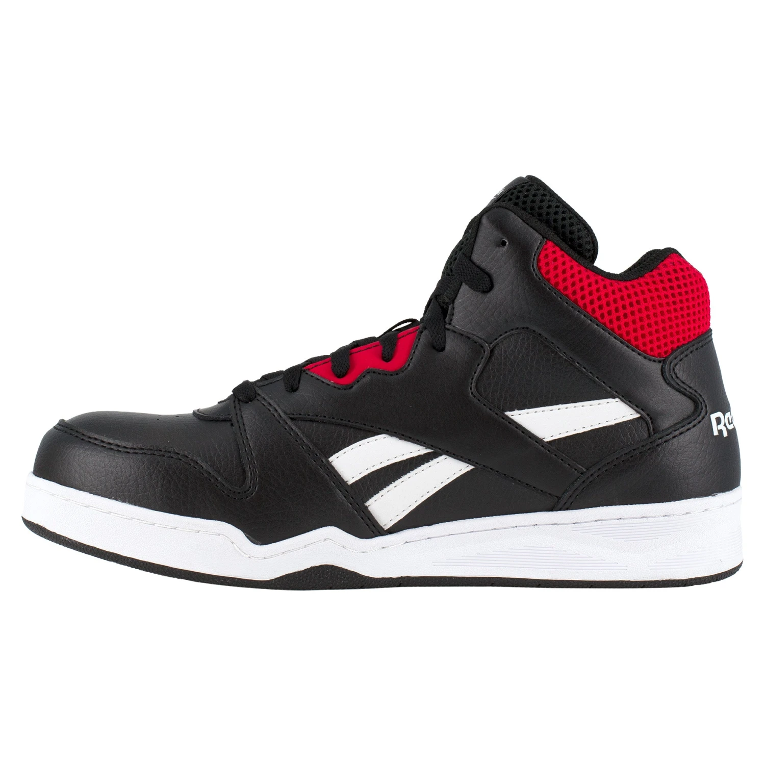 Reebok Men's High Top Black & Red Comp. Toe Work Sneakers Shoes RB4132 4 Reebok Men's High Top Black & Red Comp. Toe Work Sneakers Shoes RB4132 - Image 4