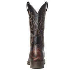Ariat Men's Sport Doolin Dark Sparrow Round Toe Leather Boots 10035894 -Western Cowboy Equipment Store S21 MNS WEST 10035894 heel