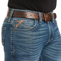 Ariat Men's Brandtley M7 Slim Fit Straight Leg Jeans 10036080 6 Ariat Men's Brandtley M7 Slim Fit Straight Leg Jeans 10036080 -Western Cowboy Equipment Store S21 MNS WEST 10036080 detail01