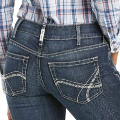 Ariat Ladies Esther Arrow Fit Mid Rise Boot But Jeans 10034662 -Western Cowboy Equipment Store S21 WMS WEST 10034662 detail01
