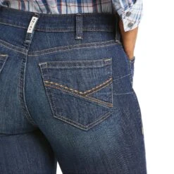 Ariat Ladies R.E.A.L Kristen High Rise Straight Leg Jeans 10034664 -Western Cowboy Equipment Store S21 WMS WEST 10034664 detail01