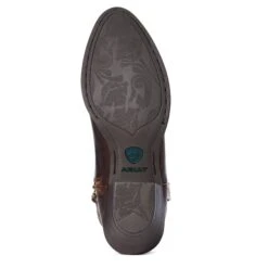 Ariat Ladies Darlin Sassy Brown Booties 10035994 -Western Cowboy Equipment Store S21 WMS WEST 10035994 sole