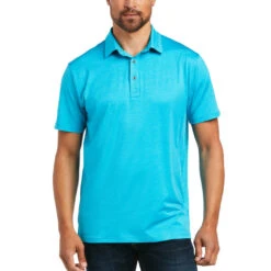 Ariat Men's Charger 2.0 Fitted Hawaiian Sunset Polo Short Sleeve Shirt 10039550