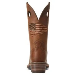 Ariat Men's Roughstock Patriot Distressed Brown Square Toe Boots 10040348 12 Ariat Men's Roughstock Patriot Distressed Brown Square Toe Boots 10040348 -Western Cowboy Equipment Store S22 MNS WEST 10040348 heel