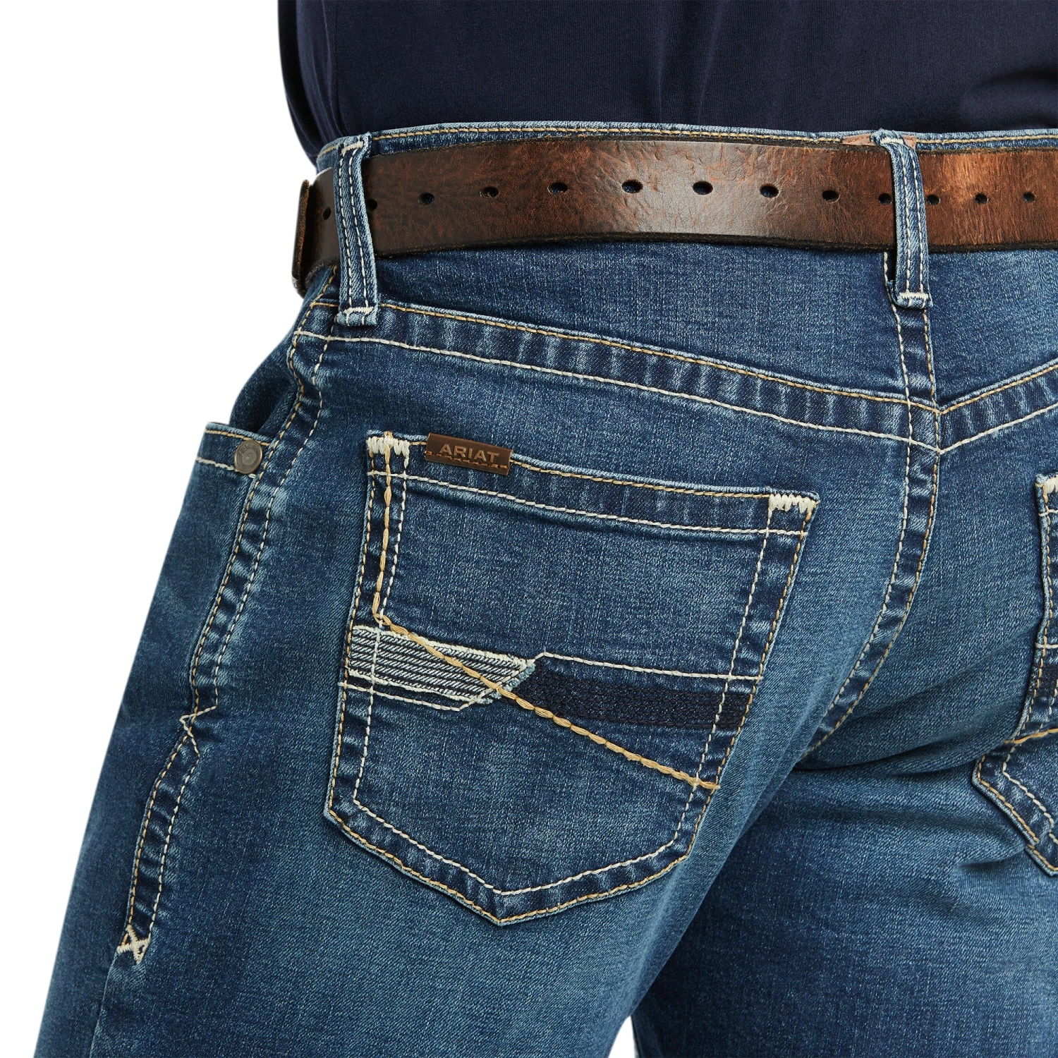 Ariat® Men's M4 Relaxed Claudio Walden Straight Leg Jeans 10040743 3 Ariat® Men's M4 Relaxed Claudio Walden Straight Leg Jeans 10040743 - Image 3