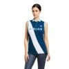 Ariat Ladies Taryn Sleeveless Polo Blue Opal Shirt 10039169