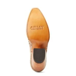 Ariat® Ladies Dixon Studs Old West Tan Snip Toe Booties 10038382 11 Ariat® Ladies Dixon Studs Old West Tan Snip Toe Booties 10038382 -Western Cowboy Equipment Store S22 WMS WEST 10038382 sole