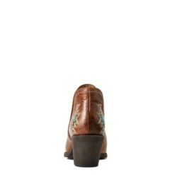 Ariat Ladies Encore Southwestern Cognac Snip Toe Booties 10040376 -Western Cowboy Equipment Store S22 WMS WEST 10040376 heel