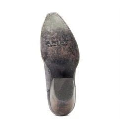 Ariat® Ladies Hazel Black & Silver Metallic Snip Toe Booties 10040393 -Western Cowboy Equipment Store S22 WMS WEST 10040393 sole