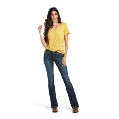 Ariat Ladies Vicky R.E.A.L™ Denim Boot Cut Jeans 10040798 -Western Cowboy Equipment Store S22 WMS WEST 10040798 full