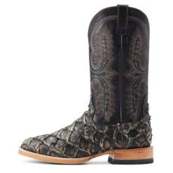 Ariat® Men's Deep Water Exotic Distressed Black Western Boots 10044420 10 Ariat® Men's Deep Water Exotic Distressed Black Western Boots 10044420 -Western Cowboy Equipment Store S23 MNS WEST 10044420 side