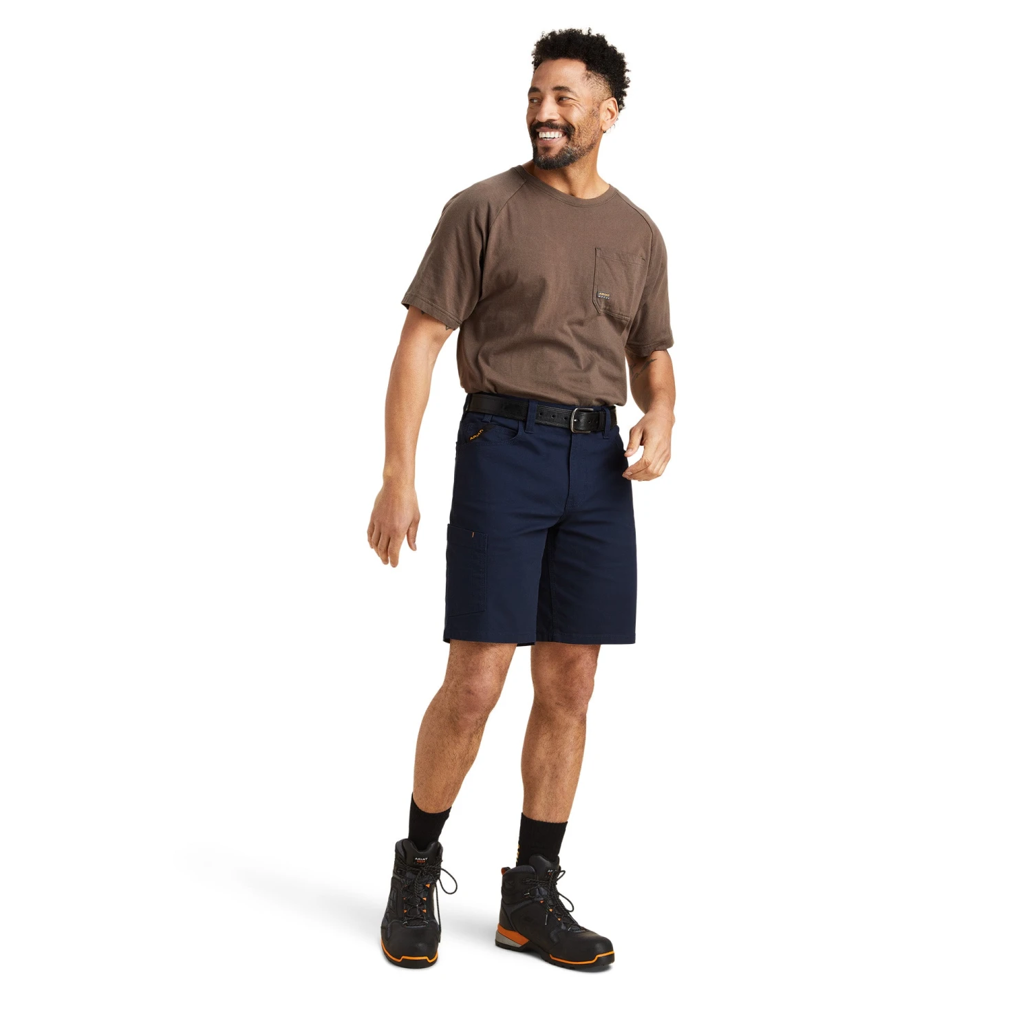 Ariat® Men's Rebar DuraStretch™ Made Tough Navy Shorts 10043172 3 Ariat® Men's Rebar DuraStretch™ Made Tough Navy Shorts 10043172 - Image 3